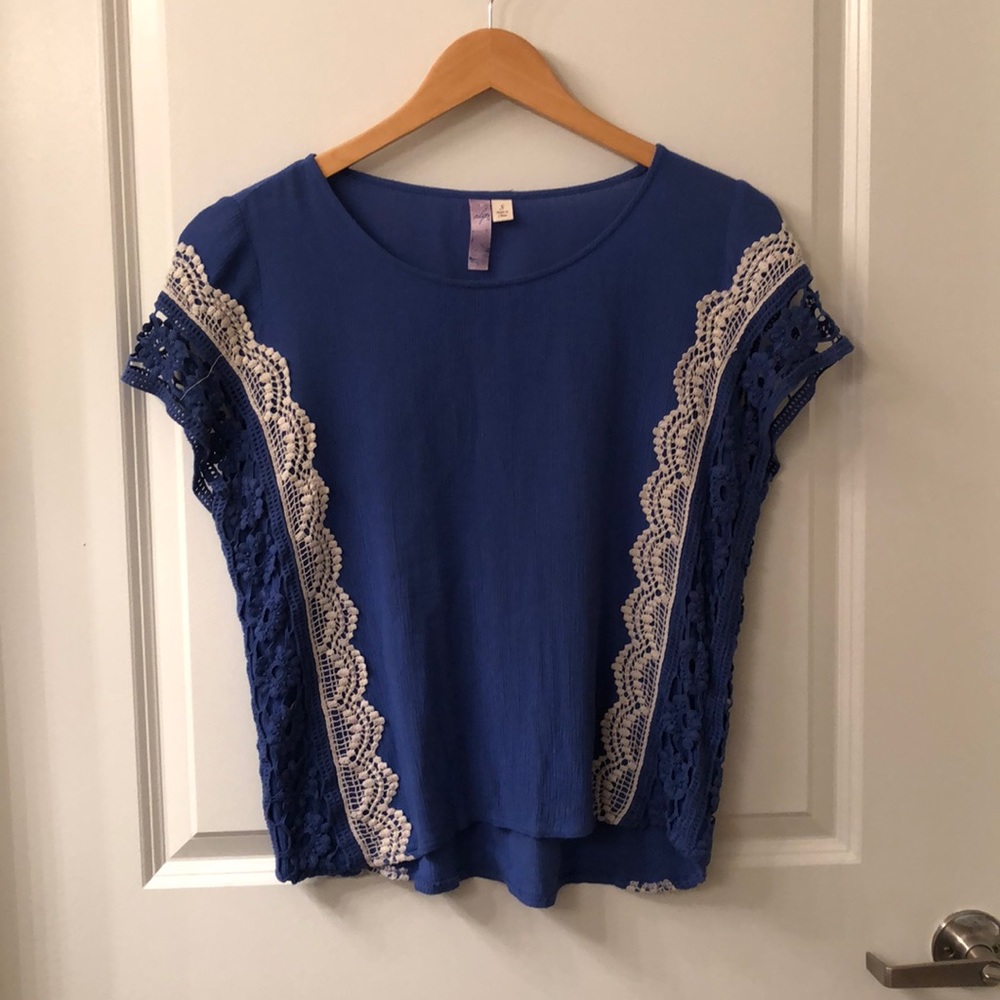 Blue & White Blouse